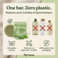 Nyrvana Shampoo Bar Moringa, Rosemary & Peppermint 80g