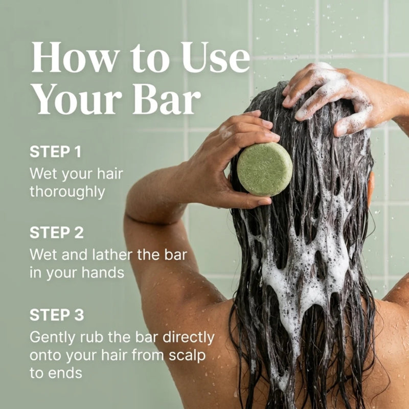 Nyrvana Shampoo Bar Moringa, Rosemary & Peppermint 80g
