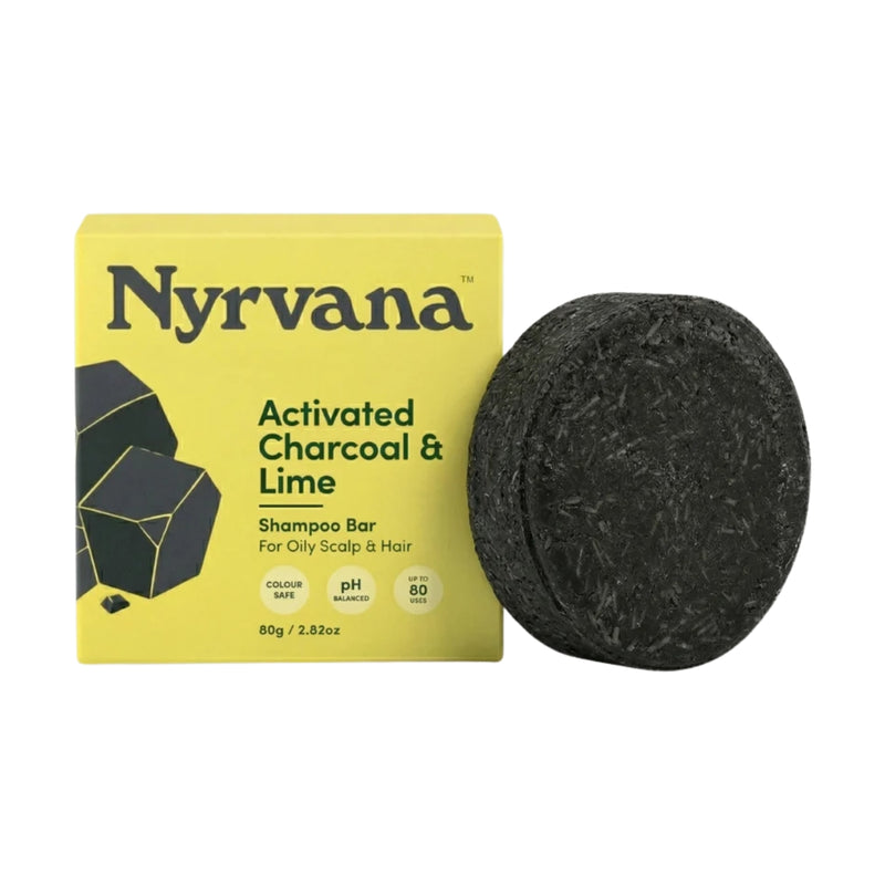 Nyrvana Shampoo Bar Activated Charcoal & Lime 80g