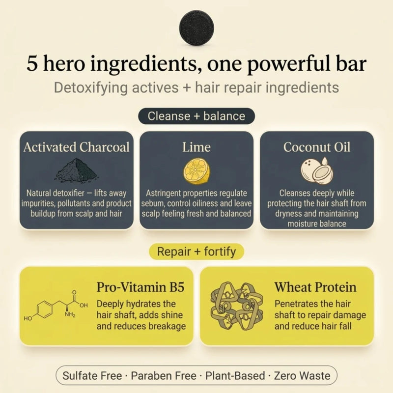 Nyrvana Shampoo Bar Activated Charcoal & Lime 80g