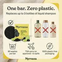 Nyrvana Shampoo Bar Activated Charcoal & Lime 80g