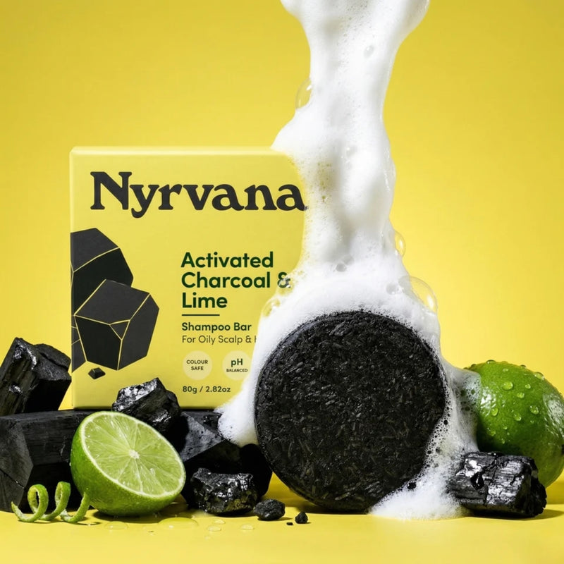 Nyrvana Shampoo Bar Activated Charcoal & Lime 80g