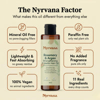 Nyrvana Hair Oil  Rosemary & Argan Strengthening 7 Herbs 100ml