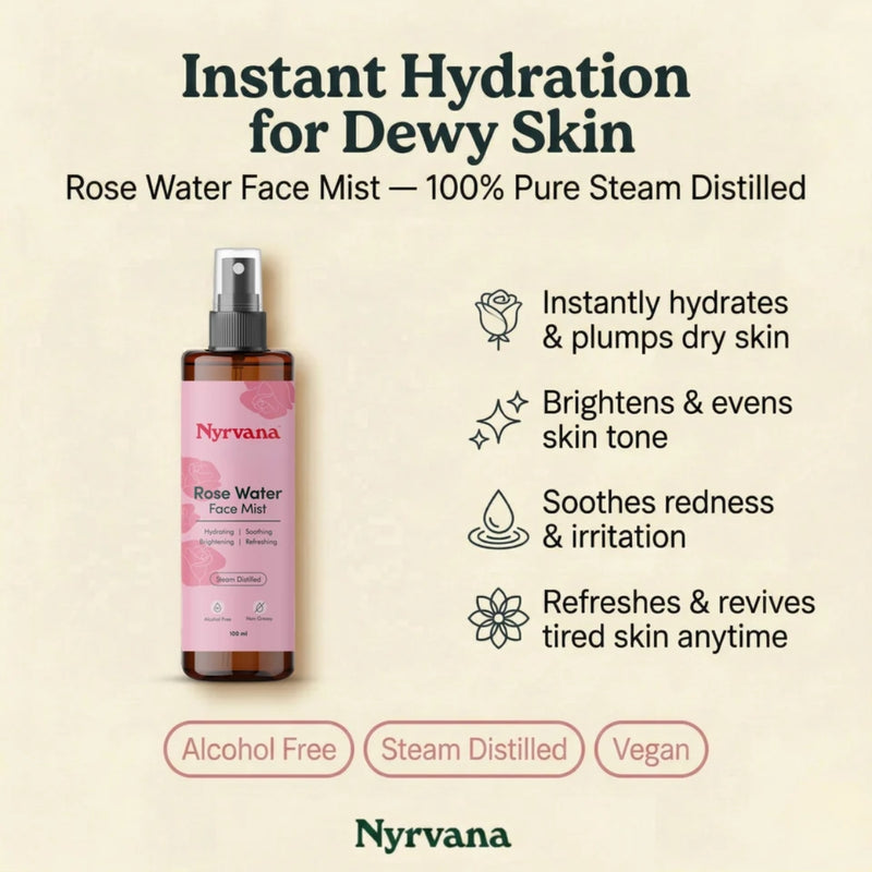 Nyrvana Face Mist Rose Water 200ml