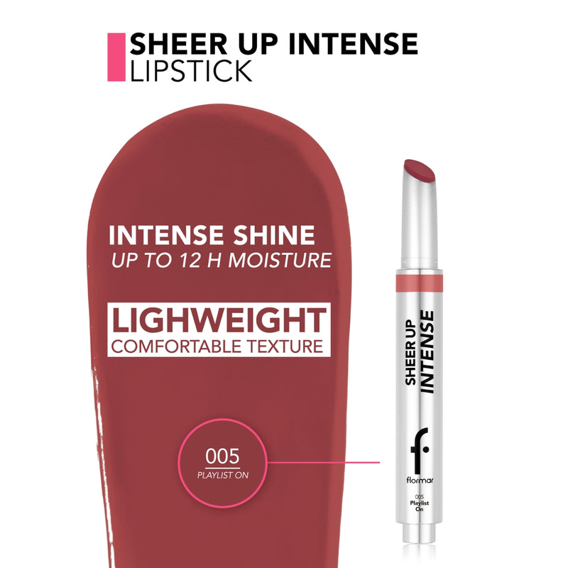Flormar Sheer Up Intense Lipstick 05 Playlist On 2.3g