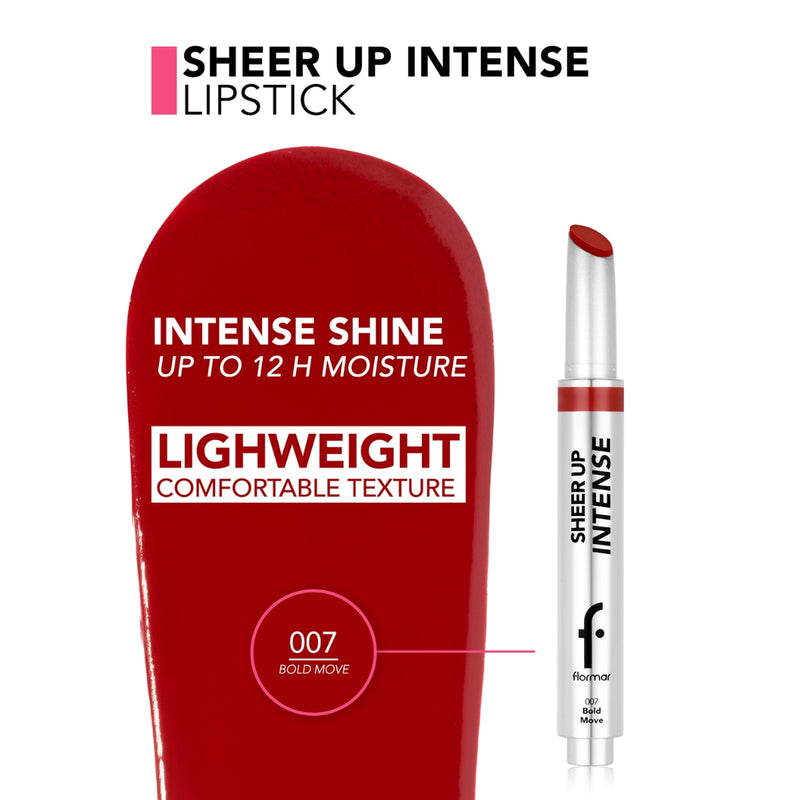 Flormar Sheer Up Intense Lipstick 07 Bold Move 2.3g