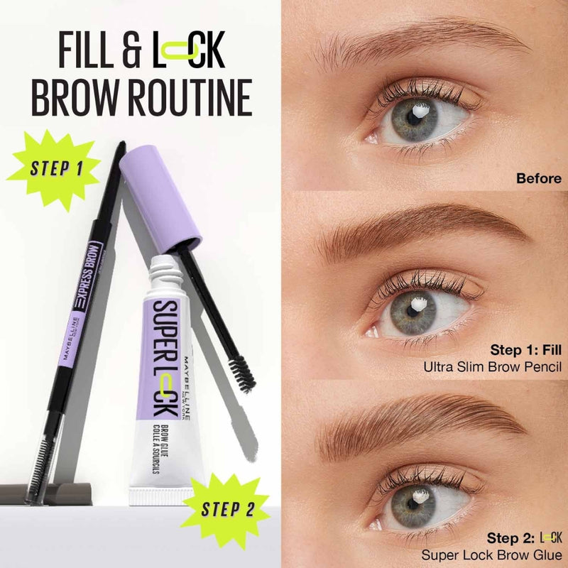 Maybelline Super Lock Brow Glue Gel Deep Brown 7ml
