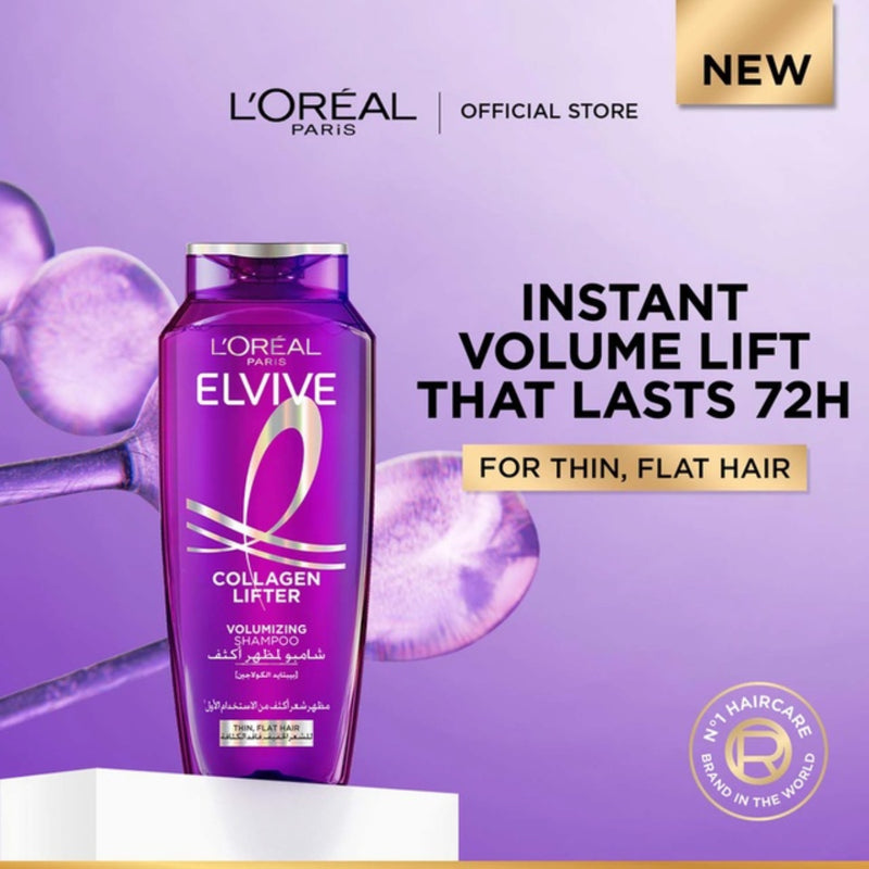 Loreal Paris Elvive Collagen Lifter Fiber Volumizing Shampoo 600ml