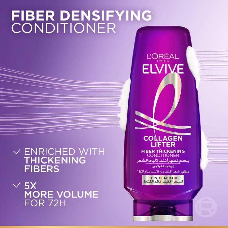 Loreal Paris Elvive Collagen Lifter Fiber Thickening Conditioner 200ml