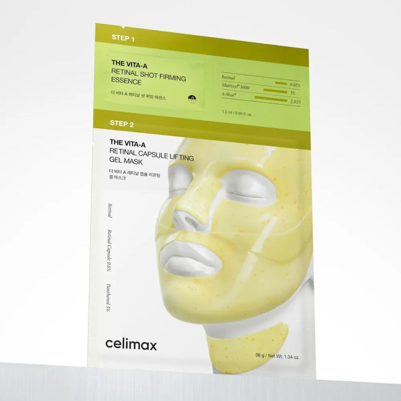 Celimax The Vita A Retinal Shot Tightening 2 Step Gel Mask Set