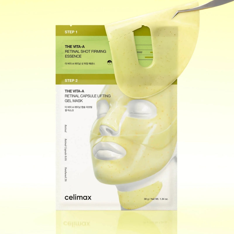 Celimax The Vita A Retinal Shot Tightening 2 Step Gel Mask Set