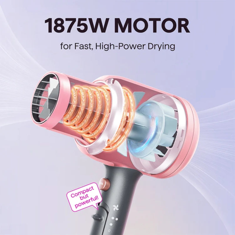 Wavytalk Blown Away Ionic Hair Dryer Blow Dryer Rose Gold