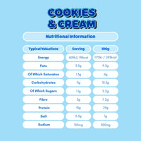 YuBi Bar Protein Bar Cookies & Cream 35g