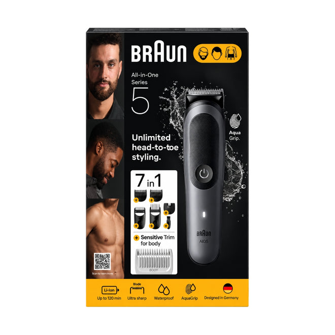 Braun All in One Trimmer Series 5 Unlimited Head To Toe Styling AIO5520