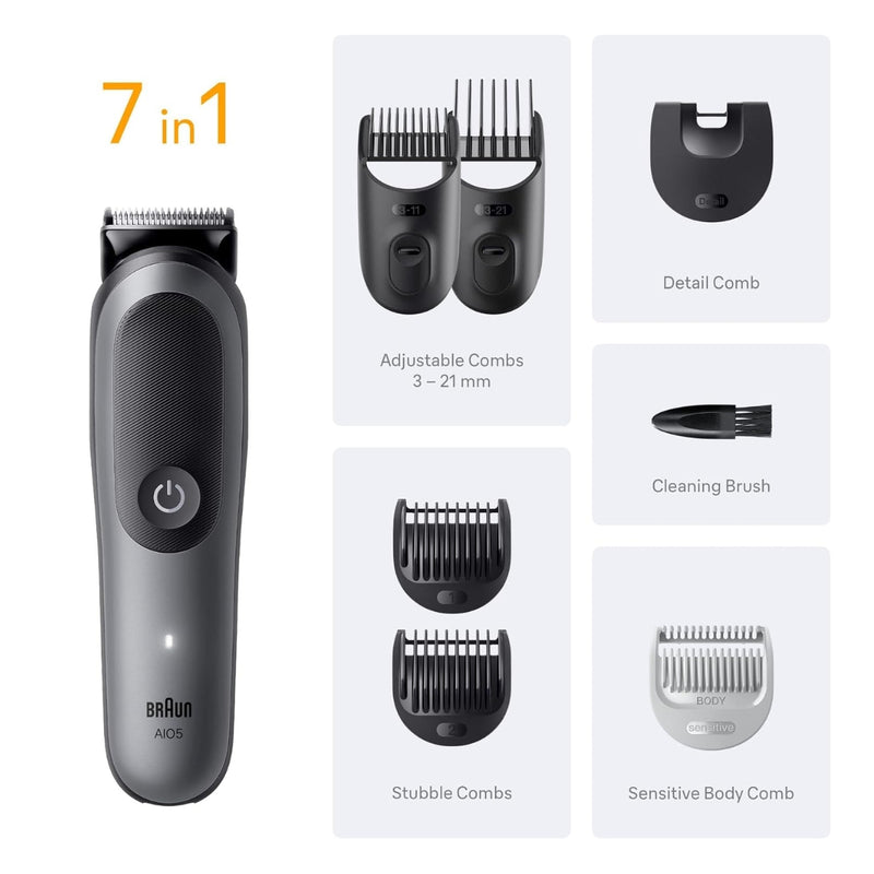 Braun All in One Trimmer Series 5 Unlimited Head To Toe Styling AIO5520