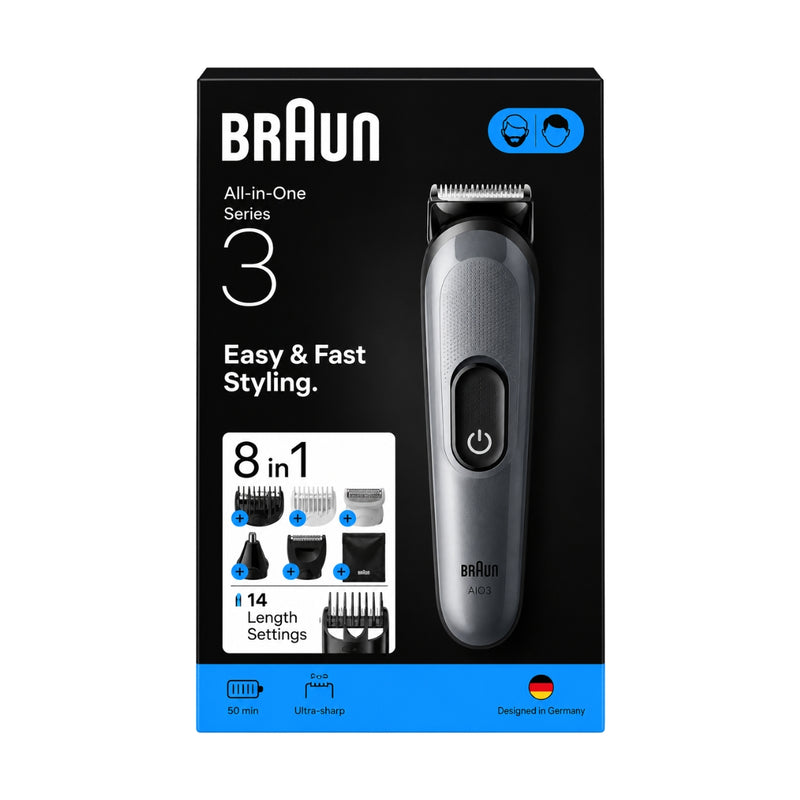 Braun All in One Trimmer Series 3 Easy & Fast Styling AIO3540