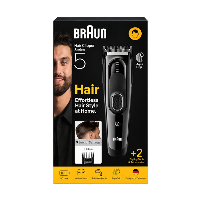 Braun Hair Clipper Series 5 Effortless Hair Style at Home HC5510