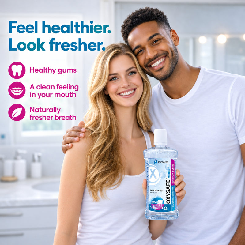Miradent Mouthwash Oxysafe Active +F 500ml