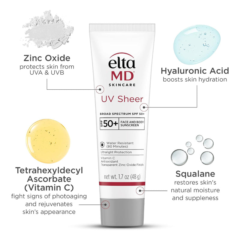 Elta MD UV Sheer Face & Body Sunscreen SPF50 50ml