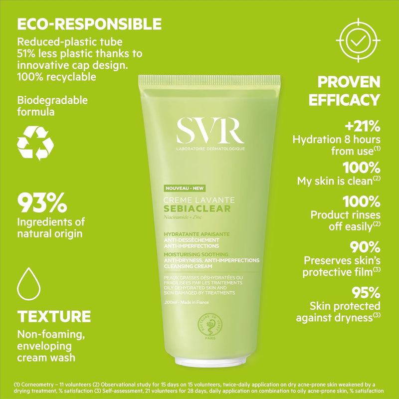 SVR Sebiaclear Cleansing Cream 200ml