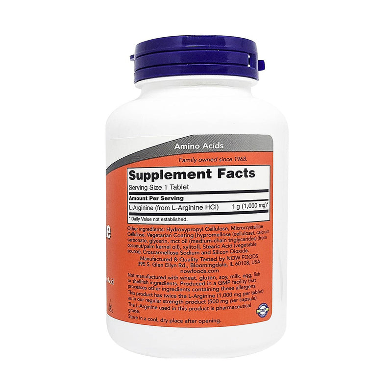 Now L Arginine 1000mg 120 Tablets