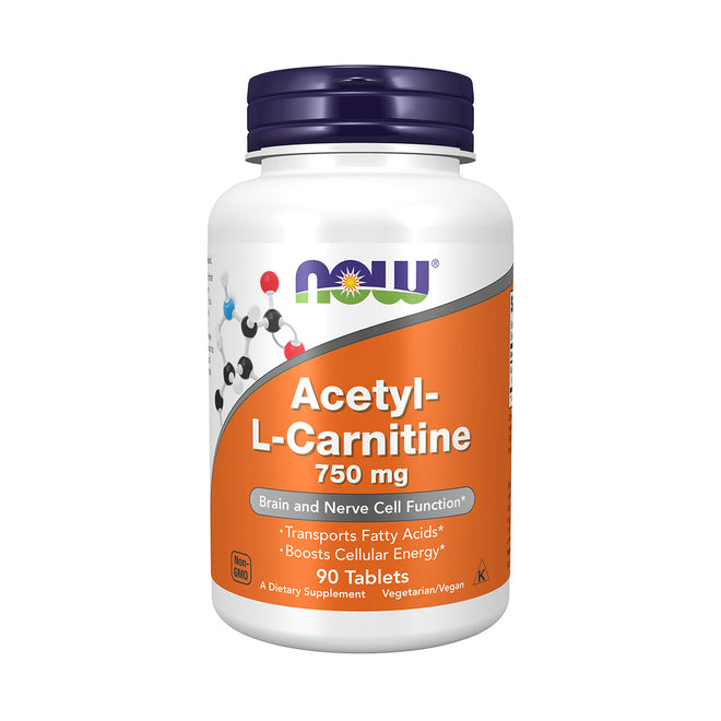 Now Acetyl L Carnitine 750mg 90 Tablets