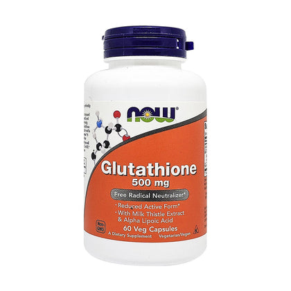 Now Glutathione 500mg 60 VegeCapsules