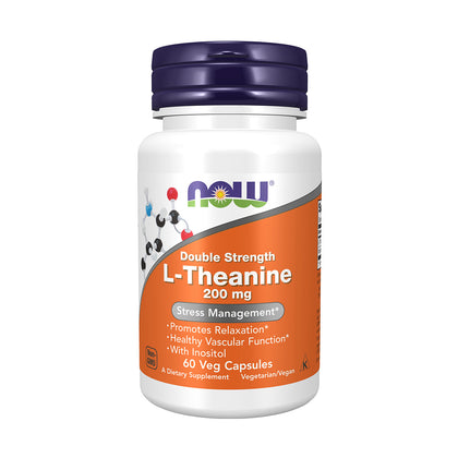 Now L Theanine 200mg 60 VegeCapsules