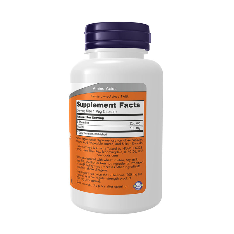 Now L Theanine 200mg 120 VegeCapsules
