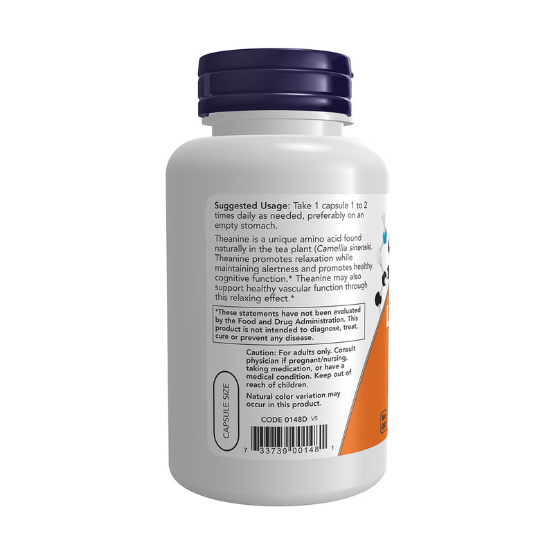 Now L Theanine 200mg 120 VegeCapsules