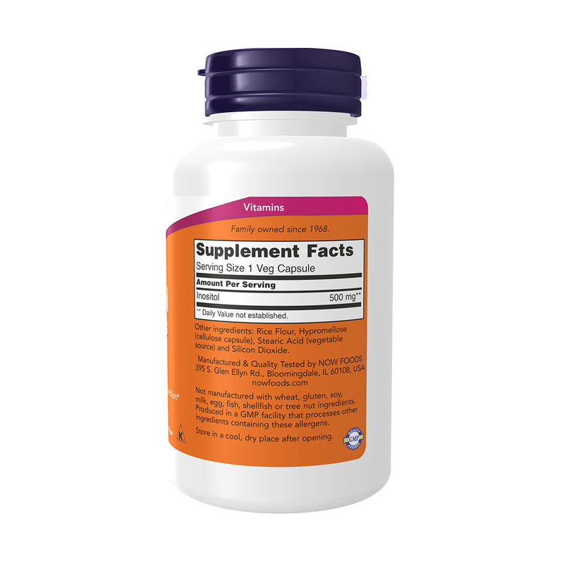 Now Inositol 500mg 100 VegeCapsules