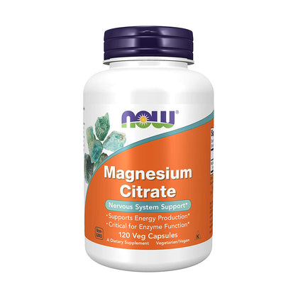 Now Magnesium Citrate 120 VegeCapsules