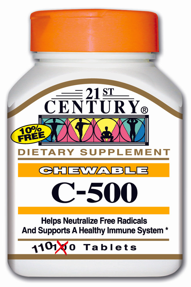 21st Century C 500mg Orange 110 Chews