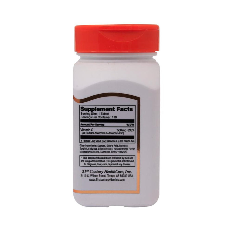 21st Century C 500mg Orange 110 Chews