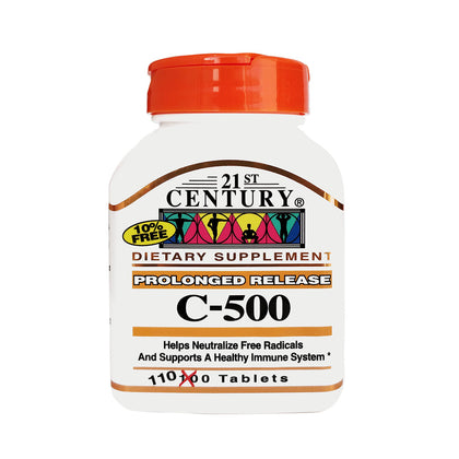 21st Century C 500mg Time Released 110 Tablets - Chemist Warehouse UAE
