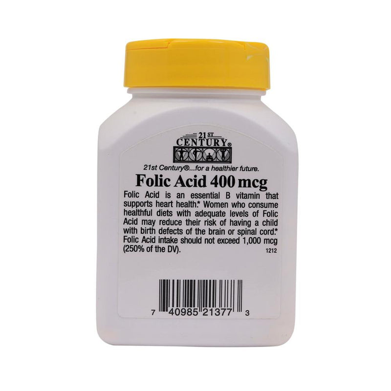 21st Century Folic Acid 400mcg 250 Tablets