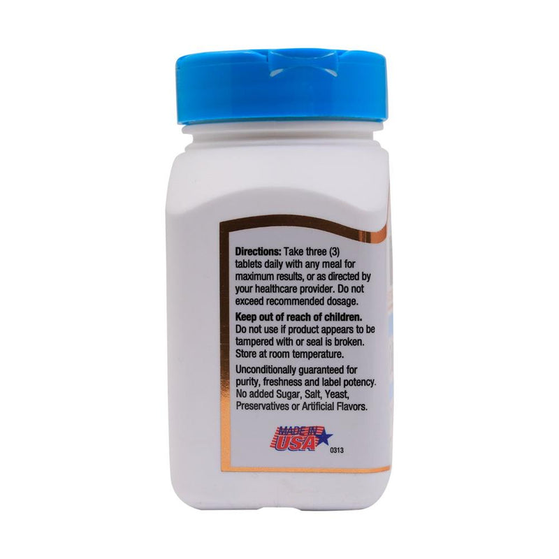 21st Century Calcium Magnesium & Zinc + D 90 Tablets