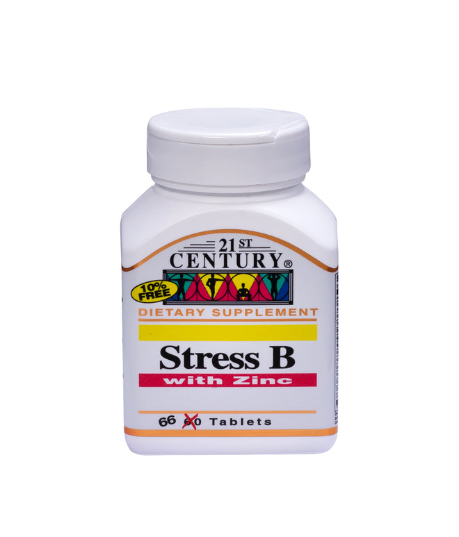 21st Century Stress B With Zinc 66 Tablets