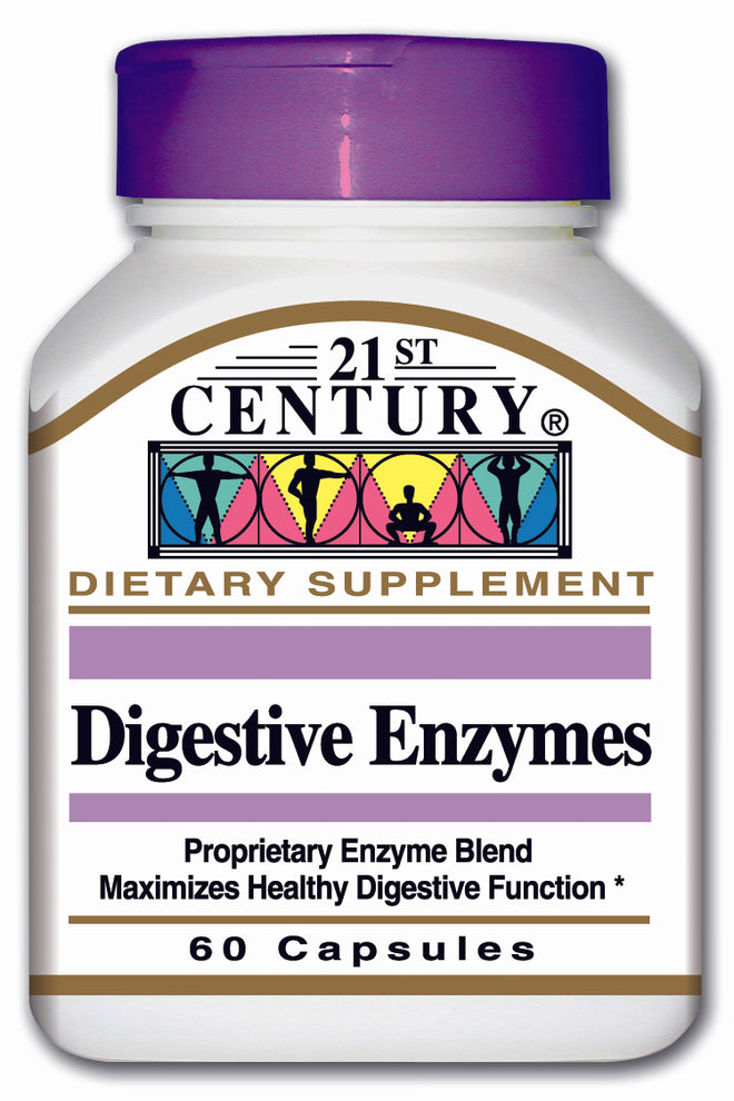 21st Century Digestive Enzymes 60 Capsules