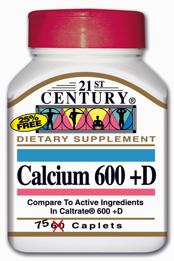 21st Century Calcium 600 + D 75 Caplets