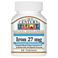 21st Century Iron 27mg 30 Tablets