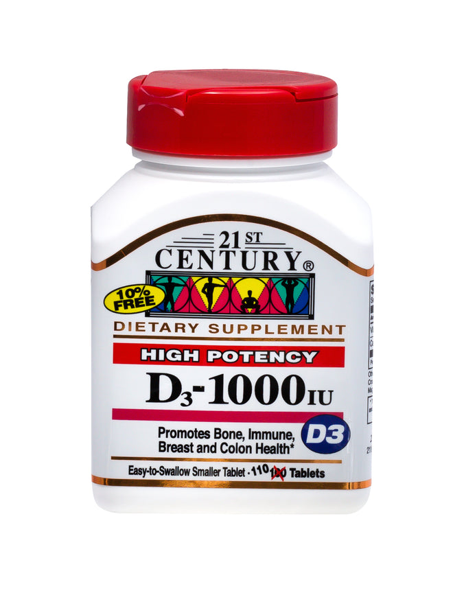 21st Century D 1000iu 110 Tablets