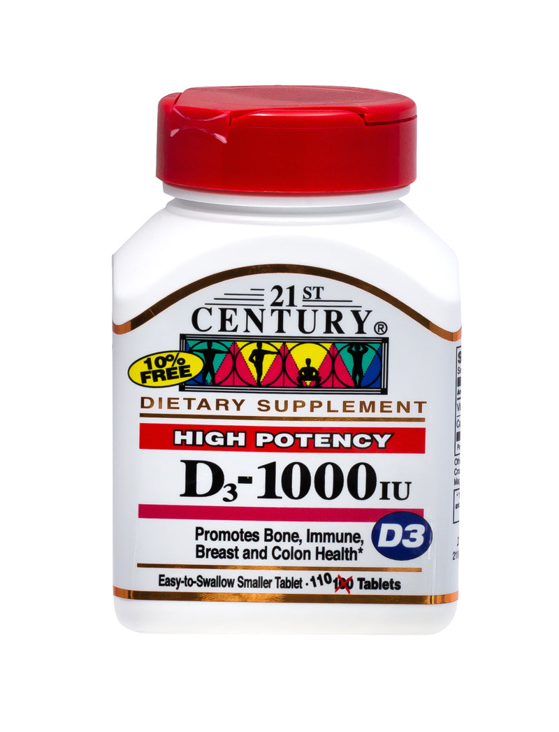21st Century D 1000iu 110 Tablets
