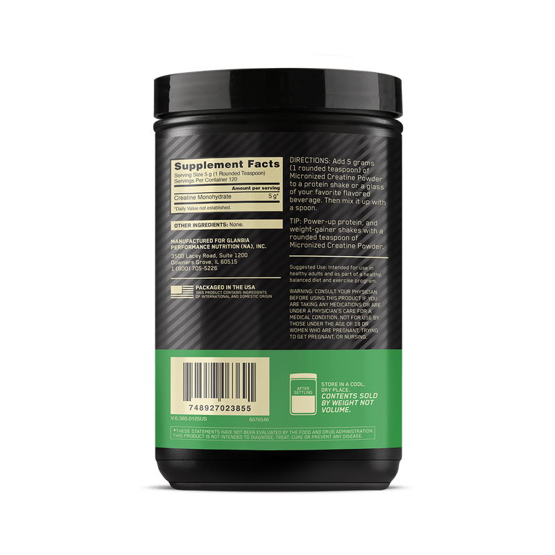 Optimium Powder Optimum Nutrition Creatine Powder 600g – Chemist Warehouse UAE