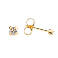 Studex Gold Plated 3mm Cubic Zirconia Kits