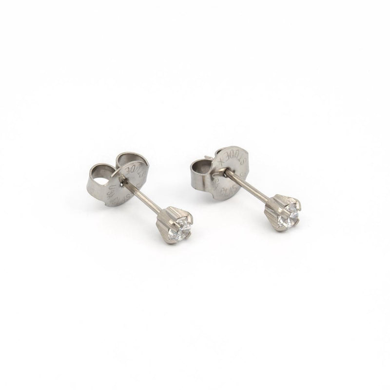 Studex Stainless Steel 3mm Cubic Zirconia