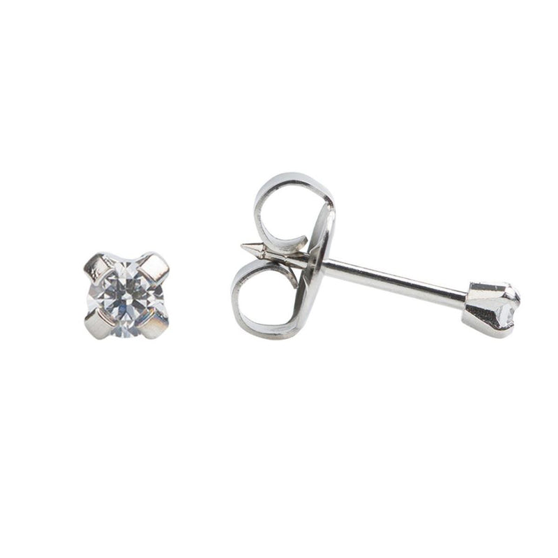 Studex Stainless Steel 3mm Cubic Zirconia