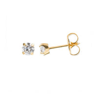 Studex Gold Plated Tiffany 4mm Cubic Zirconia Kits