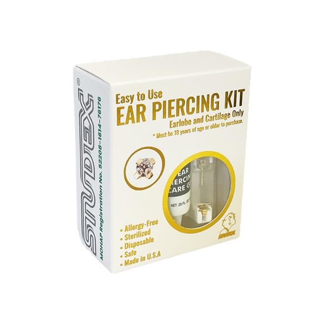 Studex Gold Plated Tiffany 4mm Cubic Zirconia Kits