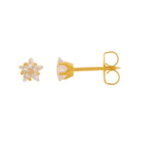 Studex Gold Plated 5mm Cubic Zirconia Star